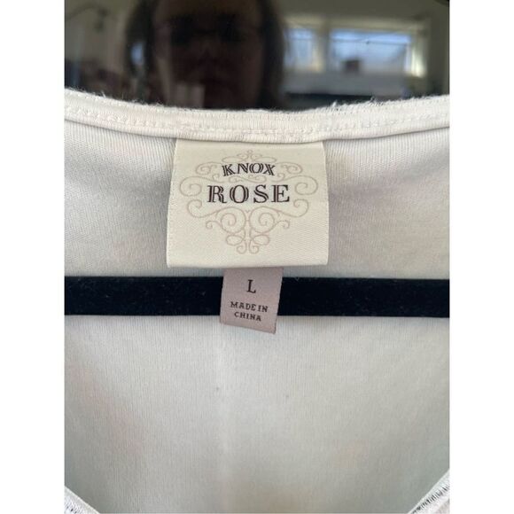 Knox Rose White and Gray Striped Tunic - Picture 6 of 7